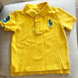 Ralph Lauren Kids Big Pony Cotton Mesh Polo Shirt